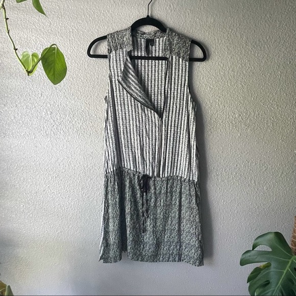 Edun Silk Contrast Dress - Picture 1 of 5